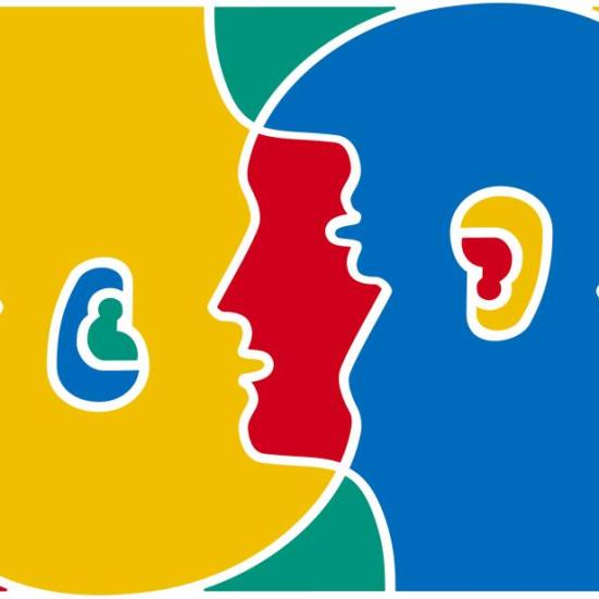 Billedet viser det farvestrålende logo for Den europæiske sprogdag