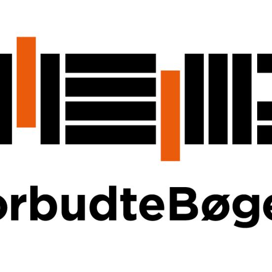 Billedet er det orange og sorte logo for ForbudteBøger