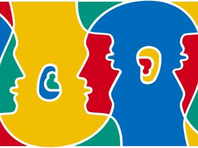 Billedet viser det farvestrålende logo for Den europæiske sprogdag