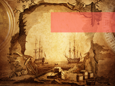 Gulnet tegning af sejlskibe