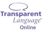 Logo med teksten transparent language online